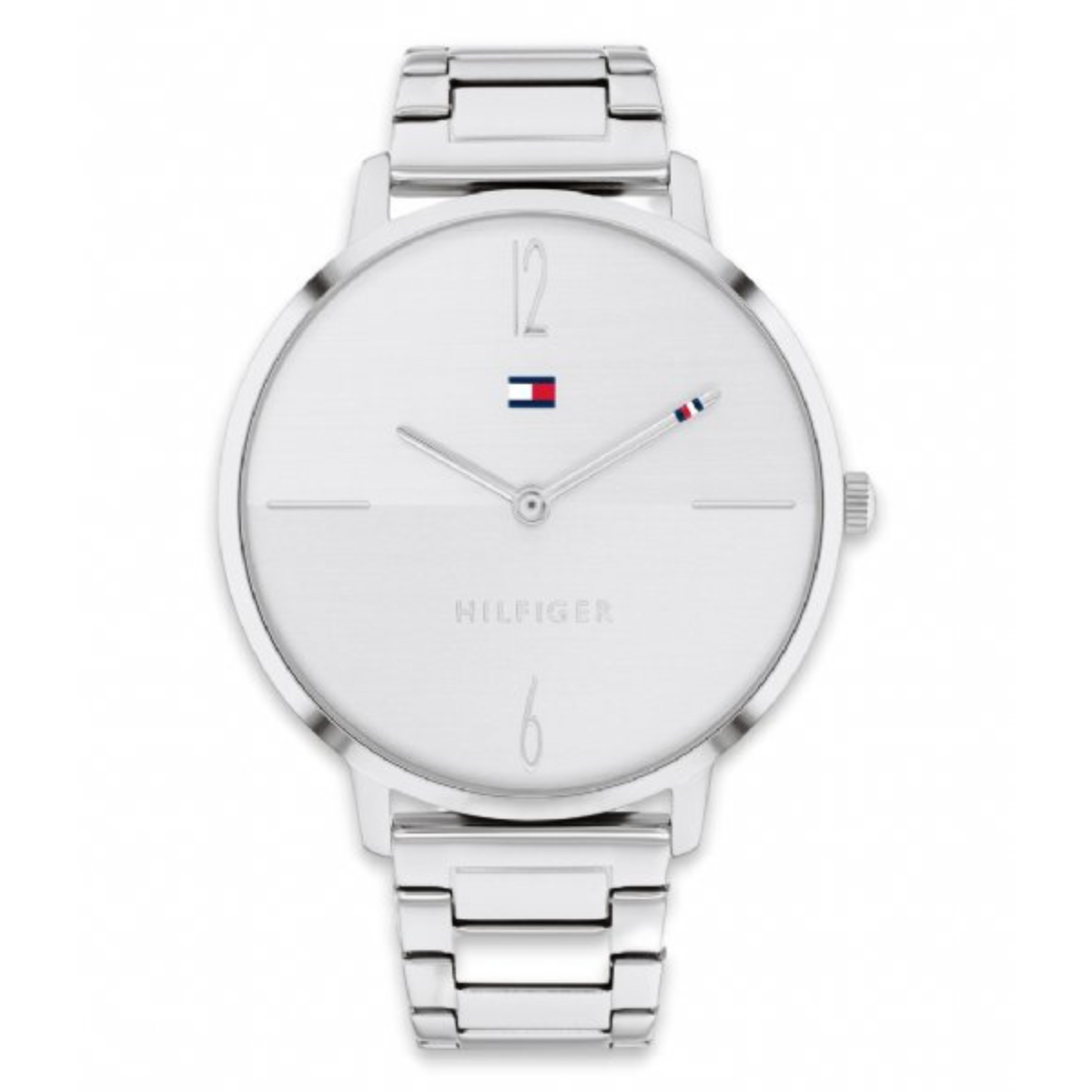 La montre Tommy Hilfiger Liza est une montre pour femmes tendance. Elle dispose d'un boîtier en acier et d'un bracelet en acier massif. La montre Liza TH1782336 pour femmes est dotée d'un cadran argenté avec le logo Tommy Hilfiger. Elle est protégée par un verre minéral, résistant à l'eau jusqu'à 3 ATM, et est livrée avec un coffret de montre Tommy Hilfiger d'origine.