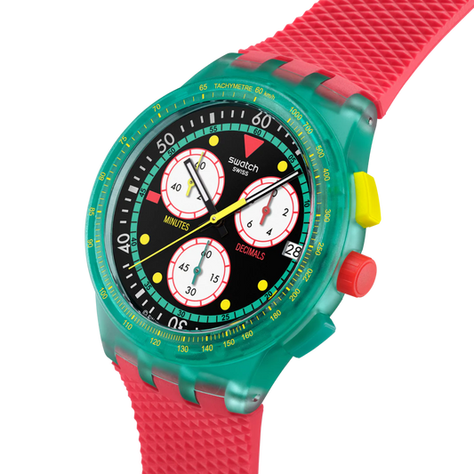 SWATCH NEON EMERALD CHRONO
