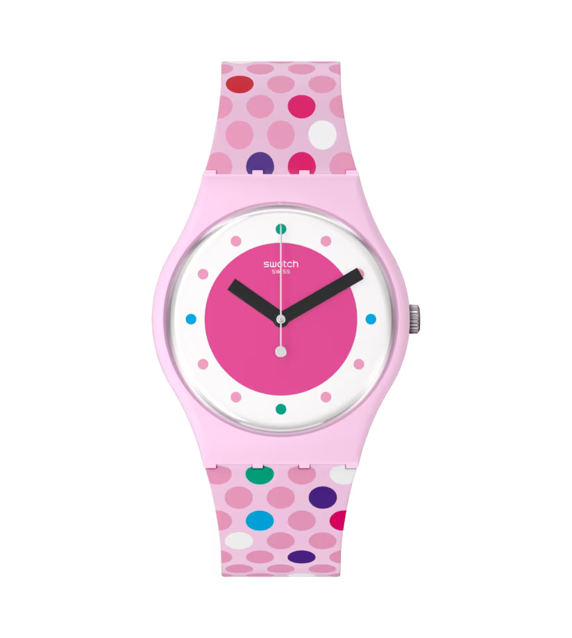 Montre rose, Montre Quartz, Montre Résistante à l'eau, Montre Silicone, Montre Biosourcée, Collection May, Le Comptoir des Montres.