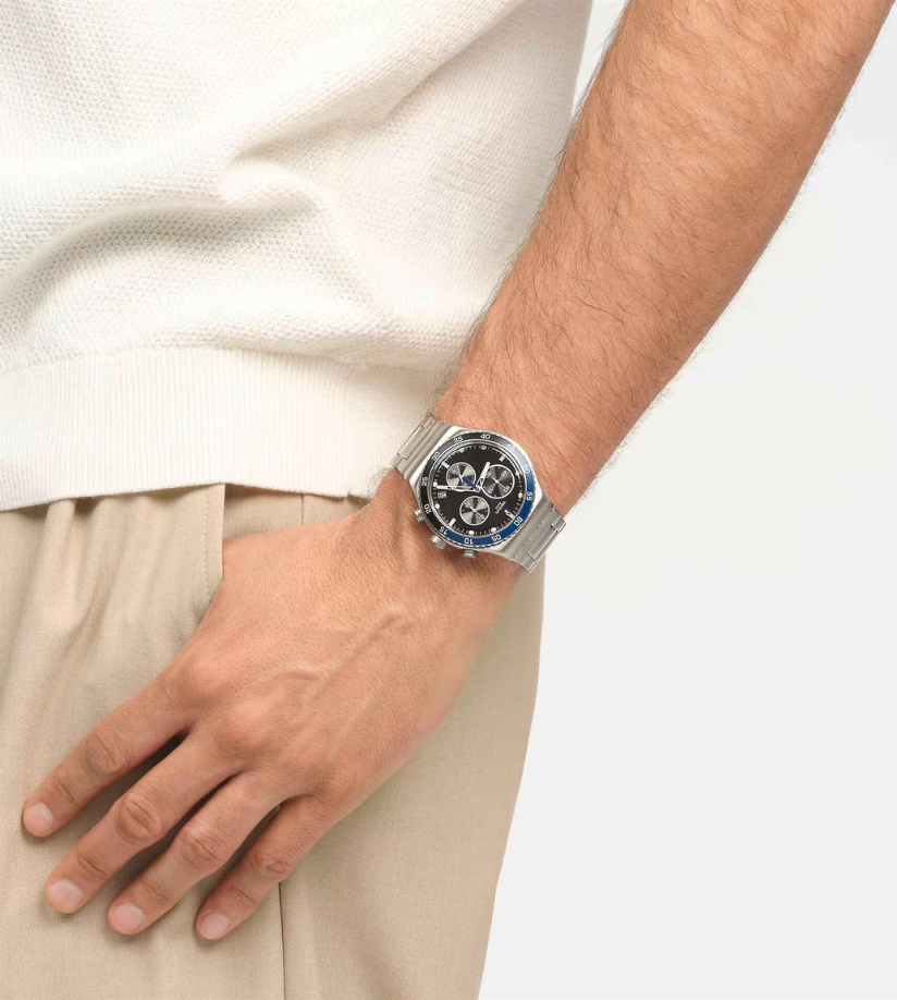 Montre en acier inoxydable, Montre Quartz, Montre Résistante à l'eau, Bracelet ajustable, Collection May, Le Comptoir des Montres.