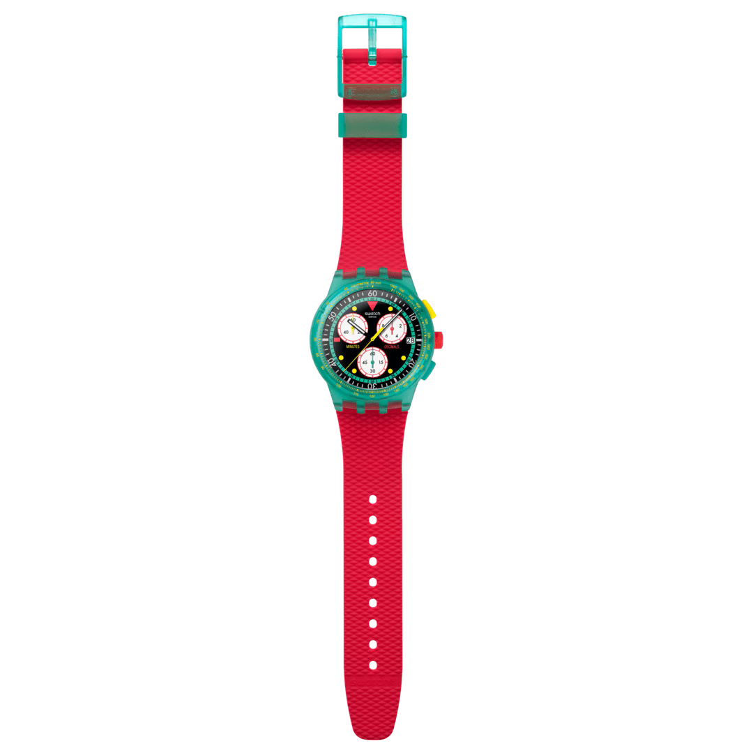 SWATCH NEON EMERALD CHRONO