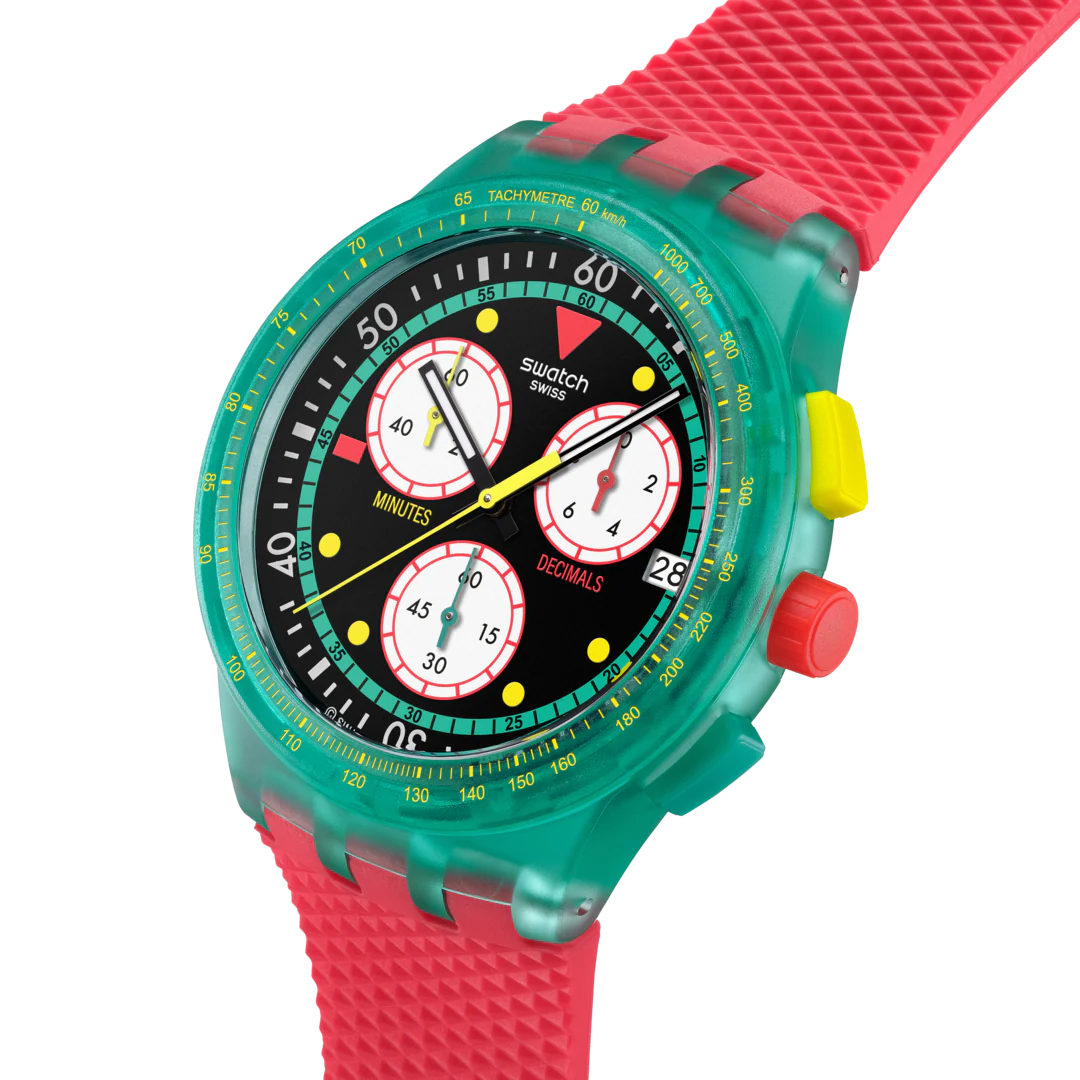 SWATCH NEON EMERALD CHRONO