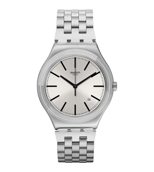 La montre parfaite pour compléter vos tenues quotidiennes, où que vous alliez. MON QUOTIDIEN (YWS429G) possède un élégant cadran couleur argent aux indexes et aux aiguilles noires. Le boîtier est assorti au bracelet ajustable en acier inoxydable brossé.