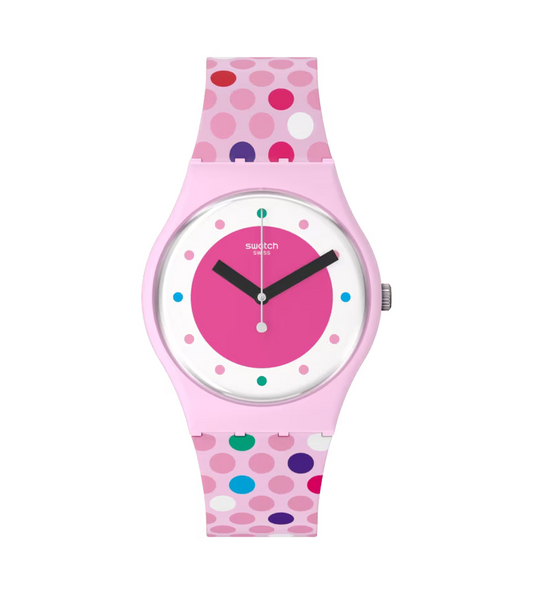 Montre rose, Montre Quartz, Montre Résistante à l'eau, Montre Silicone, Montre Biosourcée, Collection May, Le Comptoir des Montres.