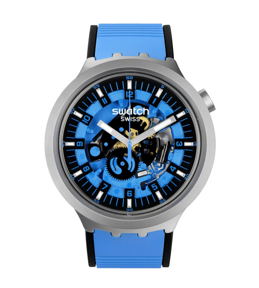 Montre surdimensionnée, Montre Quartz, Montre Résistante à l'eau, Bracelet en Caoutchouc, Collection BIG BOLD IRONY, Le Comptoir des Montres, Montre en Acier Inoxydable.